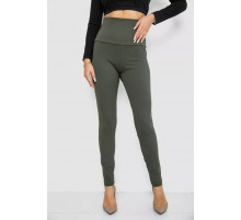 Лосины женские в рубчик, цвет хаки, 205R606-1