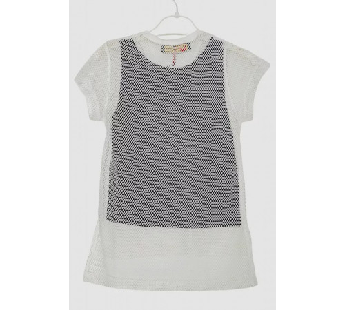 Костюм для дівчаток ошатний, колір біло-чорний, 247R286