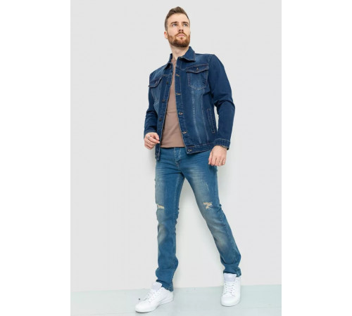 Джинсова куртка чоловіча, колір синій, 157R0143