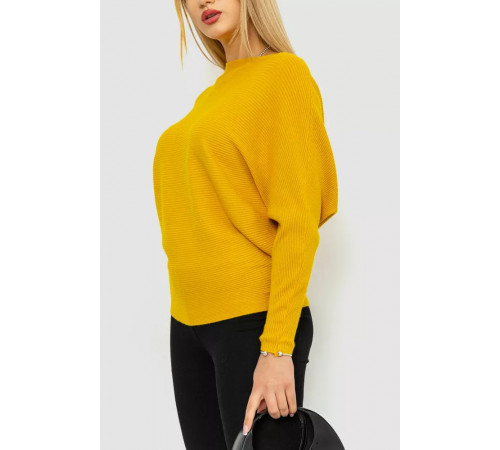 Кофта жіноча однотонна, колір гірчичний, 244R2034