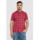 Сорочка чоловіча в клітку, колір червоний, 214R831
