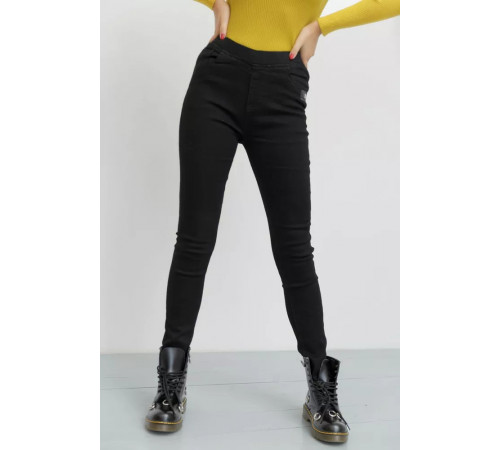 Джеггінси жіночі, колір чорний, 131R9560-5