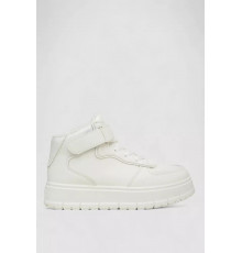 Кросівки жіночі зимові на хутрі, колір білий, 248RMB04