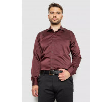 Сорочка чоловіча, колір бордовий, 214R3060