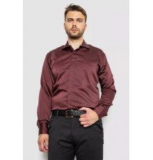 Рубашка мужская, цвет бордовый, 214R3060