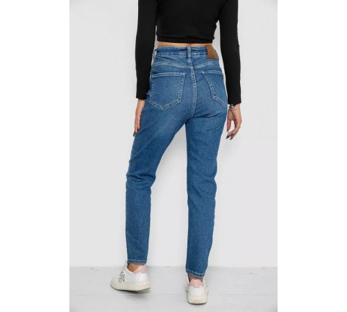 Джинси жіночі Mom-fit стрейч, колір синій, 244R1136 Джинси жіночі Mom-fit стрейч, колір синій, 244R1136