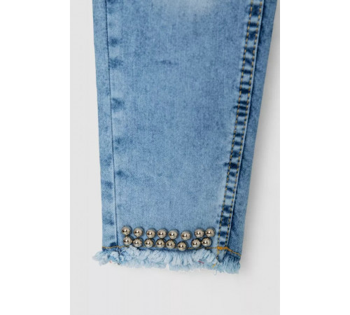 Джинси для дівчаток, колір темно-блакитний, 247R3827