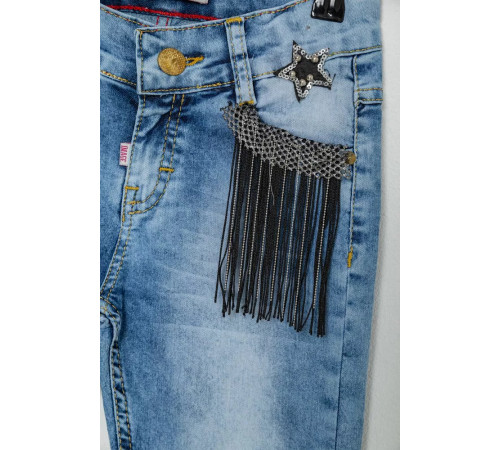 Джинси для дівчаток, колір темно-блакитний, 247R3827