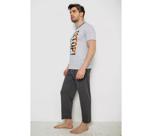 Пижама мужская, цвет серый, 243R6202.