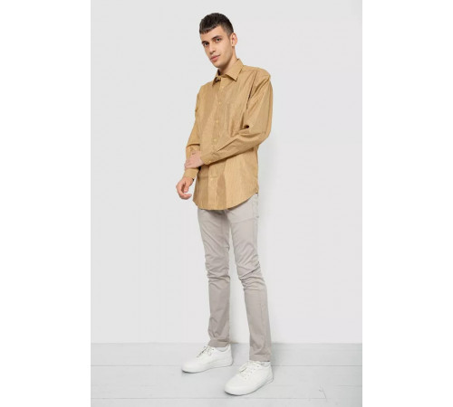 Сорочка чоловіча класична, колір бежевий, 244R331