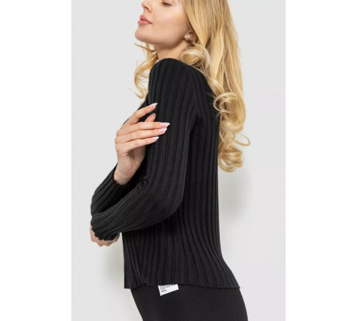 Гольф женский однотонный, цвет черный, 204R038