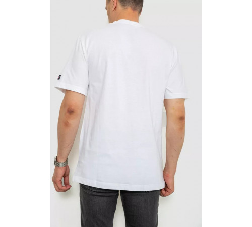 Футболка чоловіча однотонна, колір білий, 238R57832