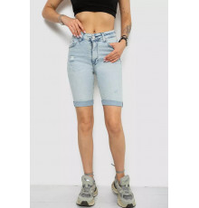 Шорты женские, цвет голубой, 182R1699