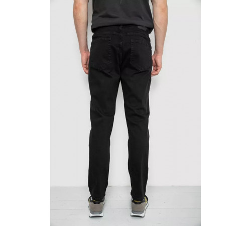 Джинси чоловічі середньої посадки, колір чорний, 244R8349