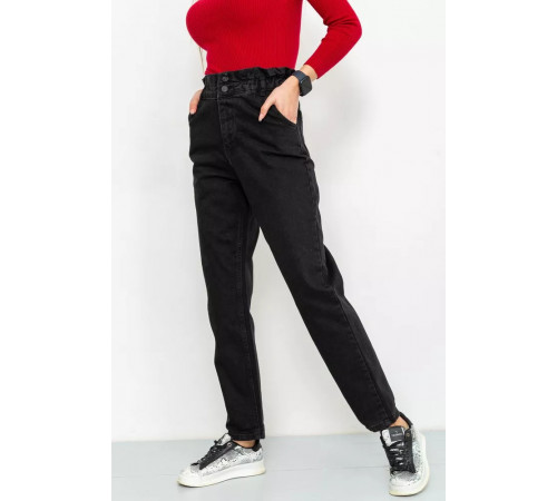 Джинси жіночі демісезонні, колір чорний, 164R3410