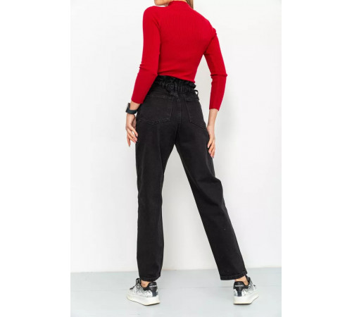 Джинси жіночі демісезонні, колір чорний, 164R3410