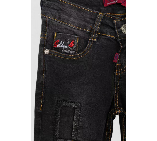Джинсы для девочки, цвет черный, 247R8415