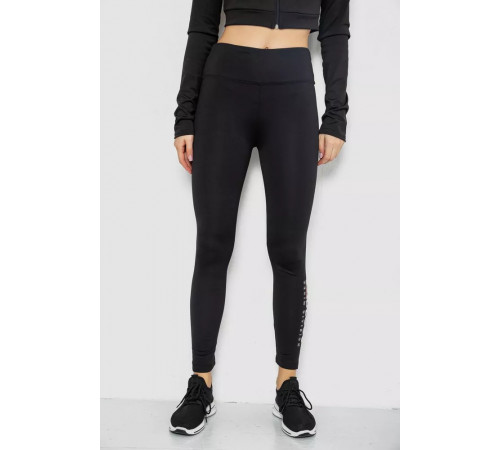 Лосины утепленные, цвет черный, 243R051-3