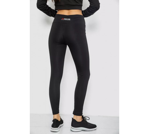 Лосины утепленные, цвет черный, 243R051-3