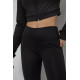 Лосины утепленные, цвет черный, 243R051-3