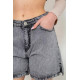 Шорти джинсові жіночі, колір сірий, 244R00501