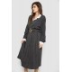 Костюм женский классический в горох, черно-белый, 167R3001