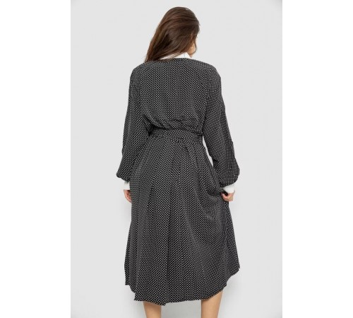 Костюм женский классический в горох, черно-белый, 167R3001 Костюм женский классический в горох, черно-белый, 167R3001