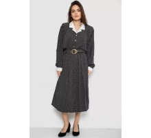 Костюм женский классический в горох, черно-белый, 167R3001
