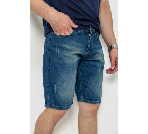 Шорти чоловічі джинсові, колір синій, 244RB004