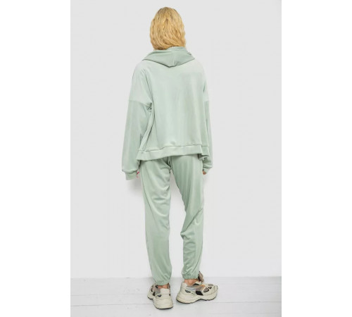 Спортивный костюм женский велюровый, цвет оливковый, 238R107.