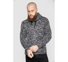 Свитер мужской, цвет черно-белый, 214R10303.