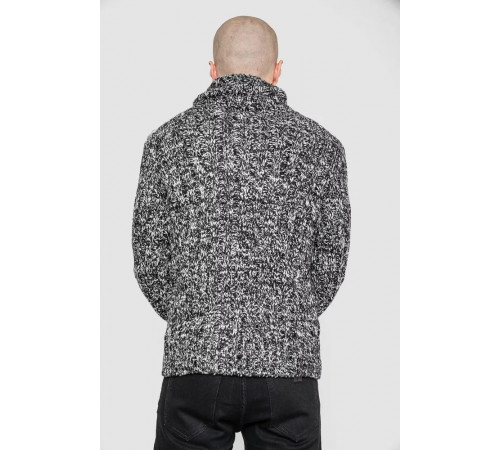 Свитер мужской, цвет черно-белый, 214R10303.