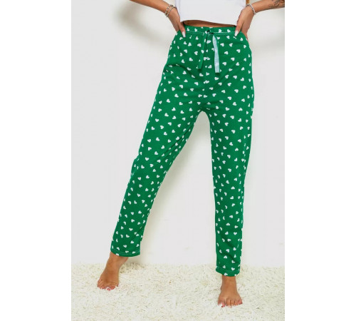 Брюки женские домашние, цвет зеленый, 238R57854-1