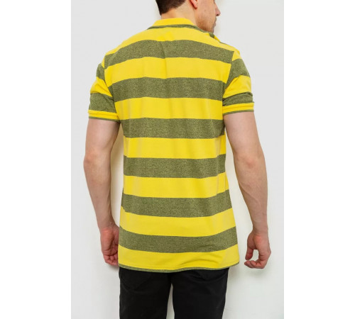 Поло чоловіче в смужку, колір жовтий, 214R6187