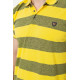 Поло чоловіче в смужку, колір жовтий, 214R6187