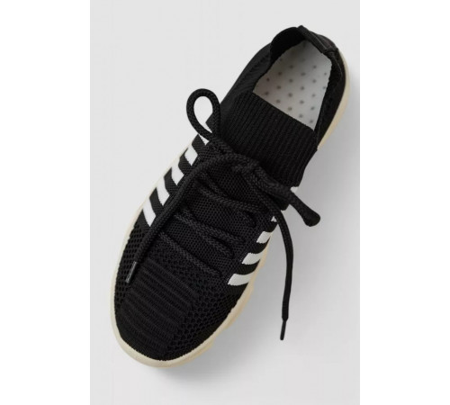 Кроссовки женские текстильные, цвет черно-белый, 244R261K
