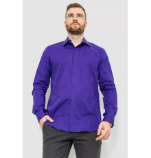 Рубашка мужская однотонная, цвет фиолетовый, 214R7081