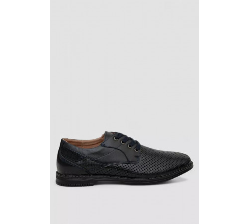 Туфли мужские с перфорацией, цвет темно-синий, 243RB1993.