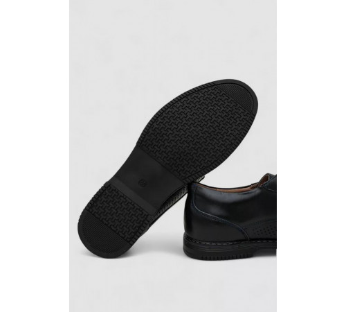 Туфли мужские с перфорацией, цвет темно-синий, 243RB1993.