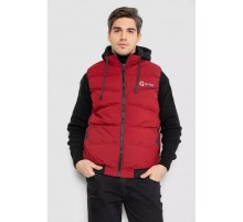 Жилетка мужская демисезонная двухсторонняя, цвет бордовый, 244R99008.