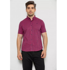 Рубашка мужская в клетку, цвет розовый, 214R826