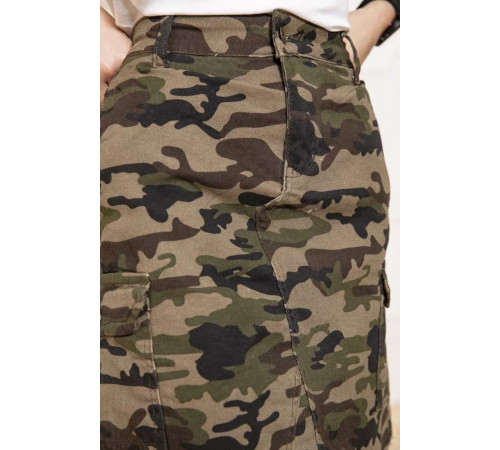Жіноча джинсова спідниця, мілітарі, 164R2074