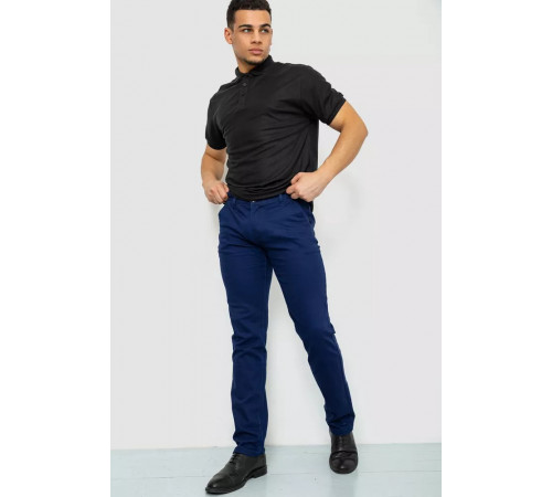 Брюки мужские стрейч, цвет синий, 244RF808