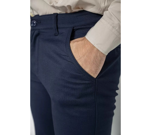 Брюки мужские классические, цвет темно-синий, 244RFH313-2.