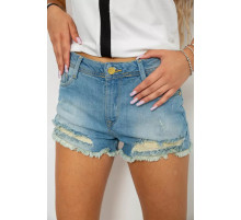 Шорти жіночі джинсові, колір блакитний, 244R262