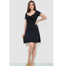 Сукня базова однотонна, колір чорний, 244R265