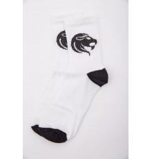 Жіночі білі шкарпетки, з принтом, 167R520-1