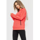 Худы женский с капюшоном, цвет коралловый, 182R8030.