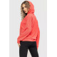 Худы женский с капюшоном, цвет коралловый, 182R8030.