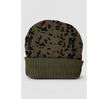 Шапка мужская камуфляж на меху, цвет хаки, 244RM49